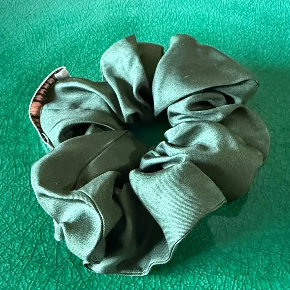 Tory Burch Forest Green Silk Hair Accessory